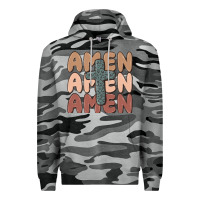 Slate Camo amen Premium Hoodie - MaliasSmallBusiness