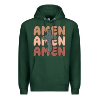 Sports Green amen Premium Hoodie - MaliasSmallBusiness