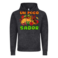 Vintage Black un poco sabor with taco and pepper Vintage Hoodie - AdoDesignShop