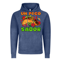 Vintage Denim un poco sabor with taco and pepper Vintage Hoodie - AdoDesignShop