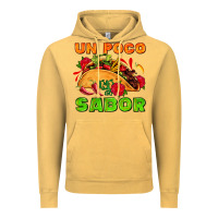 Vintage Mustard un poco sabor with taco and pepper Vintage Hoodie - AdoDesignShop