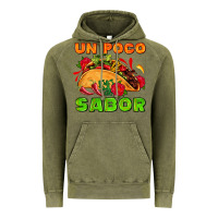 Vintage Olive un poco sabor with taco and pepper Vintage Hoodie - AdoDesignShop