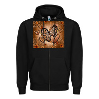 Black melanin hearts Zipper Hoodie - Zillion Design Studio