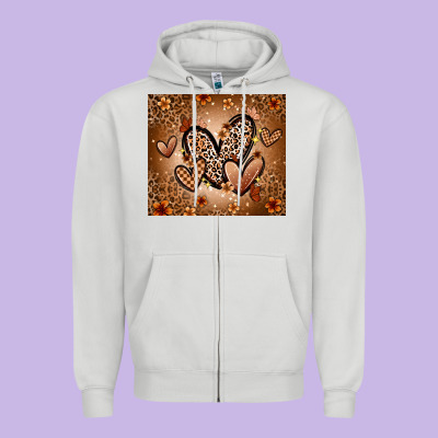 Melanin Hearts Zipper Hoodie Designed By Zillion Design Studio