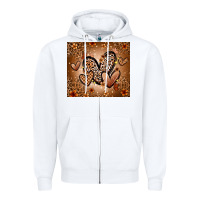 White melanin hearts Zipper Hoodie - Zillion Design Studio