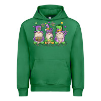 Emerald mardi gras gnomes Urban Hoodie - MaliasSmallBusiness