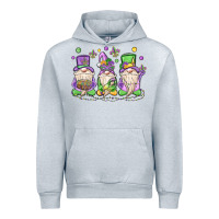 Heather Grey mardi gras gnomes Urban Hoodie - MaliasSmallBusiness