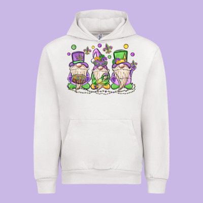 Mardi Gras Gnomes Urban Hoodie Designed By Maliassmallbusiness