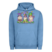 Pigment Pebble Blue mardi gras gnomes Urban Hoodie - MaliasSmallBusiness