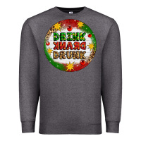 Charcoal Heather Drink Drank Drunk Premium Sweatshirt - Artiststas