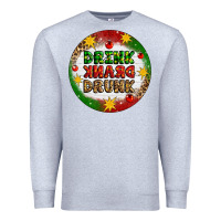 Heather Grey Drink Drank Drunk Premium Sweatshirt - Artiststas