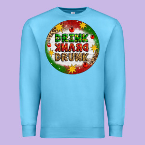 Drink Drank Drunk Premium Sweatshirt Designed By Artiststas