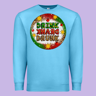 Drink Drank Drunk Premium Sweatshirt Designed By Artiststas