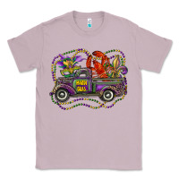 Lilac mardi gras truck with mask fleur de lis and crawfish Classic Tee - RanaPortraitStore