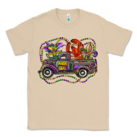 Mushroom mardi gras truck with mask fleur de lis and crawfish Classic Tee - RanaPortraitStore