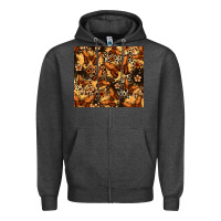 Charcoal Heather melanin butterfly Zipper Hoodie - Zillion Design Studio