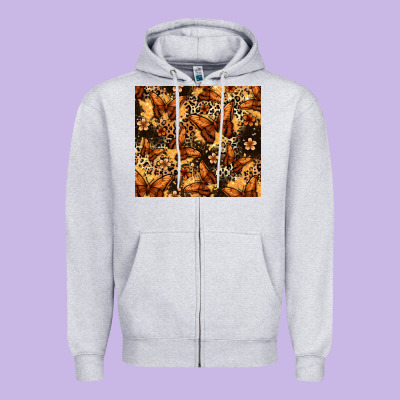 Melanin Butterfly Zipper Hoodie Designed By Zillion Design Studio