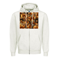 Oatmeal Heather melanin butterfly Zipper Hoodie - Zillion Design Studio