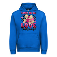 Cobalt books are my love language Urban Hoodie - MaliasSmallBusiness