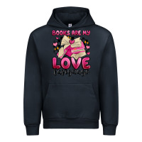 Navy books are my love language Urban Hoodie - MaliasSmallBusiness
