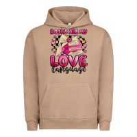Pigment Burro books are my love language Urban Hoodie - MaliasSmallBusiness