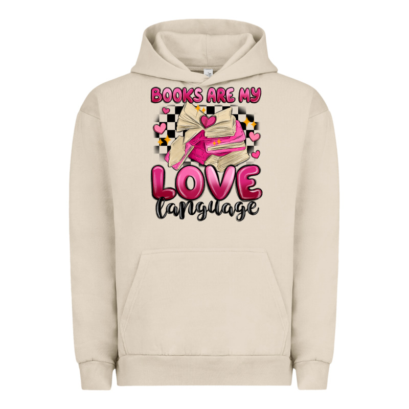 Books Are My Love Language Urban Hoodie by MaliasSmallBusiness | Teevron