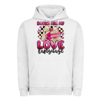 Pigment Lunar Rock books are my love language Urban Hoodie - MaliasSmallBusiness