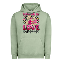 Pigment Oil Green books are my love language Urban Hoodie - MaliasSmallBusiness