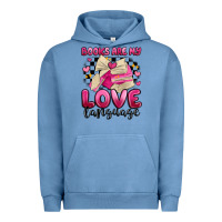 Pigment Pebble Blue books are my love language Urban Hoodie - MaliasSmallBusiness