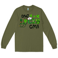 Army Green one lucky certified medical assistant cma Long Sleeve Tee - RanaPortraitStore