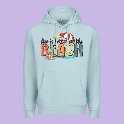 Life Is Better At The Beach Premium Hoodie Designed By Maliassmallbusiness