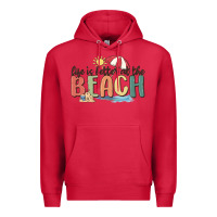 Cardinal life is better at the beach Premium Hoodie - MaliasSmallBusiness
