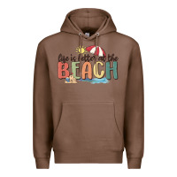Chestnut life is better at the beach Premium Hoodie - MaliasSmallBusiness