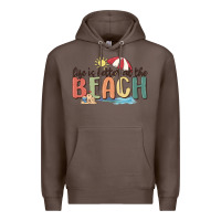 Coffee life is better at the beach Premium Hoodie - MaliasSmallBusiness