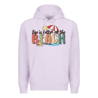 Lilac life is better at the beach Premium Hoodie - MaliasSmallBusiness
