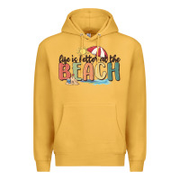Mustard life is better at the beach Premium Hoodie - MaliasSmallBusiness