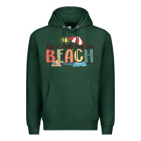 Sports Green life is better at the beach Premium Hoodie - MaliasSmallBusiness
