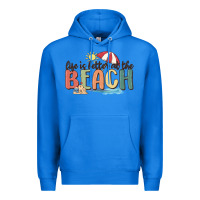 True Royal life is better at the beach Premium Hoodie - MaliasSmallBusiness
