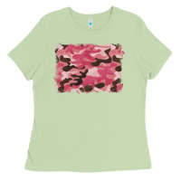 Matcha pink camouflage background Ladies Tee - BarkalooDesign