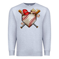 Heather Grey baseball Premium Sweatshirt - AdoDesignShop