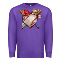 Purple baseball Premium Sweatshirt - AdoDesignShop