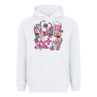White nurse  and cancer Heavyweight Hoodie - AdoDesignShop