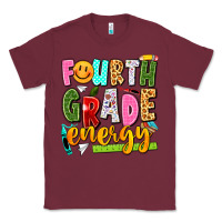 Burgundy fourth grade energy Classic Tee - texasbilliewilder