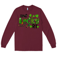 Burgundy One Lucky Respiratory Terapist Long Sleeve Tee - RanaPortraitStore