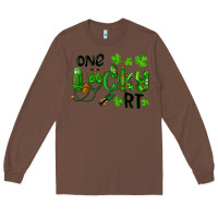 Chestnut One Lucky Respiratory Terapist Long Sleeve Tee - RanaPortraitStore