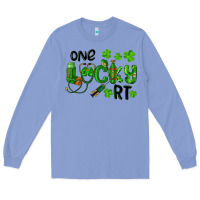 Colony Blue One Lucky Respiratory Terapist Long Sleeve Tee - RanaPortraitStore