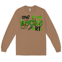 Toasted Coconut One Lucky Respiratory Terapist Long Sleeve Tee - RanaPortraitStore