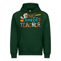 Foreset Green One thankful Teacher Urban Hoodie - NancyCooperArtShop
