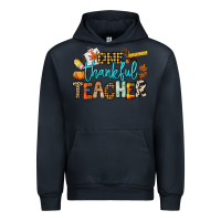 Navy One thankful Teacher Urban Hoodie - NancyCooperArtShop