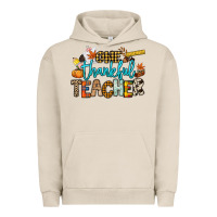 Pigment French Oak One thankful Teacher Urban Hoodie - NancyCooperArtShop